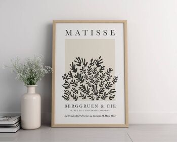 Matisse Grey Cuts - Impression d'art mural minimaliste No19 (A3 - 29,7 x 42,0 cm | 11,7 x 16,5 po) 1