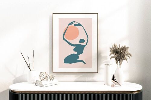 Mid Century Abstract Exhibition Poster No85 (A4 - 21.0 x 29.7 cm | 8.3 x 11.7 in)