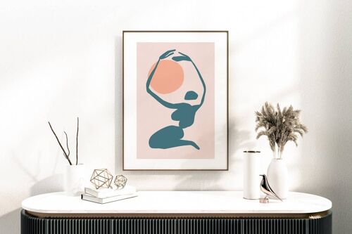 Mid Century Abstract Exhibition Poster No85 (A2 - 42 x 59.4 cm | 16.5 x 23.4 in)