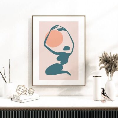 Mid Century Abstract Exhibition Poster No85 (A2 - 42 x 59.4 cm | 16.5 x 23.4 in)