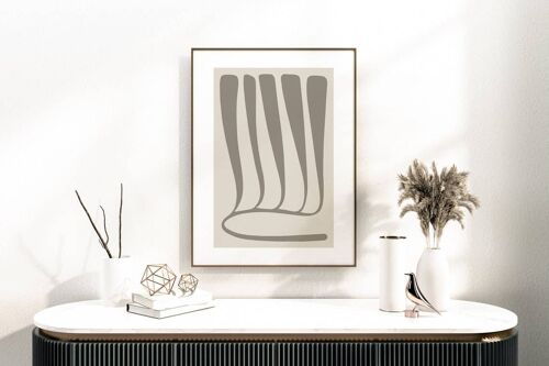 Mid Century Modern Art - Abstract Minimalist Poster No27 (A4 - 21.0 x 29.7 cm | 8.3 x 11.7 in)