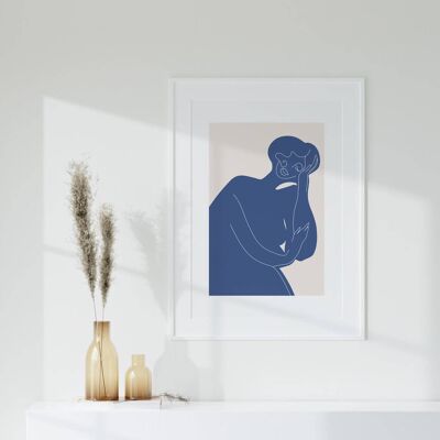 Mid Century Modern Art - Abstract Minimalist Poster No34 (A2 - 42 x 59.4 cm | 16.5 x 23.4 in)