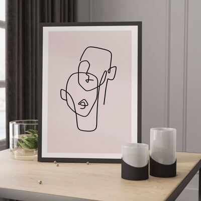 Mid Century Modern Art - Abstract Minimalist Poster No51 (A4 - 21.0 x 29.7 cm | 8.3 x 11.7 in)