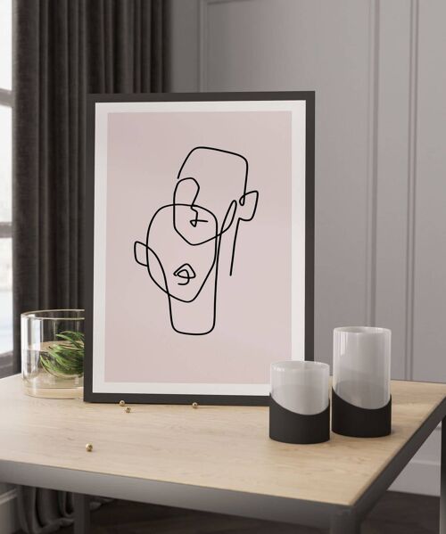 Mid Century Modern Art - Abstract Minimalist Poster No51 (A3 - 29.7 x 42.0 cm | 11.7 x 16.5 in)