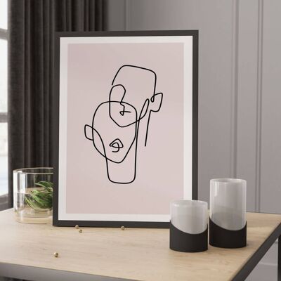 Mid Century Modern Art - Abstract Minimalist Poster No51 (A2 - 42 x 59.4 cm | 16.5 x 23.4 in)