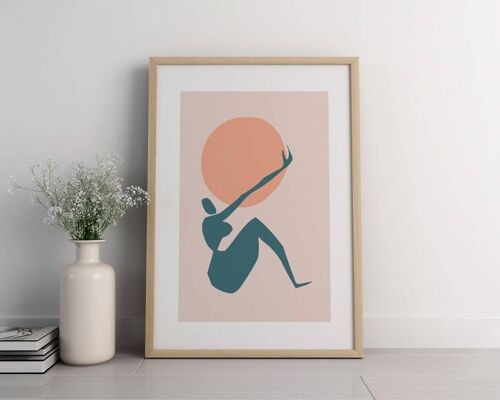 Mid Century Modern Art - Abstract Minimalist Poster No90 (A3 - 29.7 x 42.0 cm | 11.7 x 16.5 in)