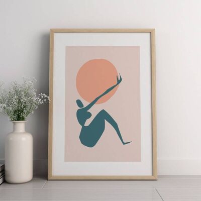 Mid Century Modern Art - Abstract Minimalist Poster No90 (A3 - 29.7 x 42.0 cm | 11.7 x 16.5 in)