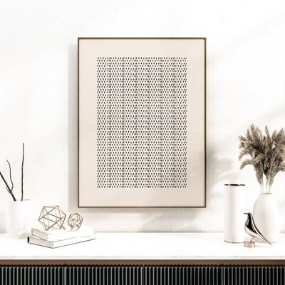 Mid Century Modern Print – Minimalistischer Wandkunstdruck Nr. 106 (A3 – 29,7 x 42,0 cm | 11,7 x 16,5 Zoll)