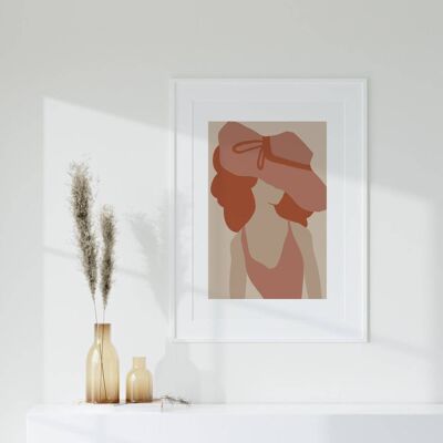 Mid Century Modern Print - Minimalist Wall Art Print No84 (A3 - 29.7 x 42.0 cm | 11.7 x 16.5 in)