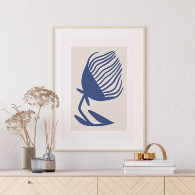 Mid Century Modern Print - Minimalist Wall Art Print No75 (A2 - 42 x 59.4 cm | 16.5 x 23.4 in)