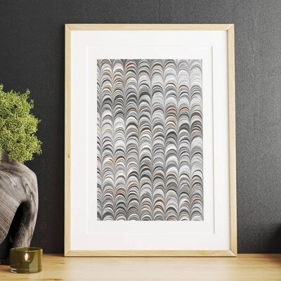 Mid Century Modern Wall Art - Abstract Minimalist Poster No1 (A3 - 29.7 x 42.0 cm | 11.7 x 16.5 in)