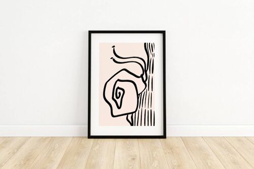 Mid Century Modern Wall Art Print - Abstract Art Poster No69 (A2 - 42 x 59.4 cm | 16.5 x 23.4 in)