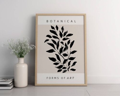 Modern Botanical  - Minimalist Wall Art Print No2 (A4 - 21.0 x 29.7 cm | 8.3 x 11.7 in)