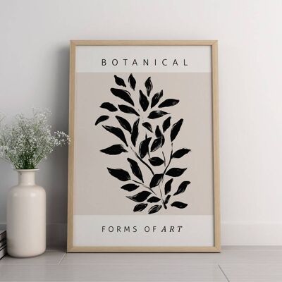 Modern Botanical - Minimalist Wall Art Print No2 (A4 - 21,0 x 29,7 cm | 8,3 x 11,7 in)