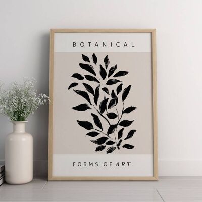 Modern Botanical - Stampa artistica da parete minimalista n. 2 (A4 - 21,0 x 29,7 cm | 8,3 x 11,7 pollici)