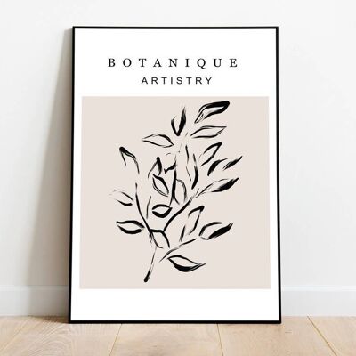 Modern Botanical - Stampa artistica da parete minimalista n. 9 (A4 - 21,0 x 29,7 cm | 8,3 x 11,7 pollici)