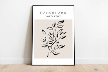 Botanique moderne - Impression d'art mural minimaliste No9 (A2 - 42 x 59,4 cm | 16,5 x 23,4 po) 1