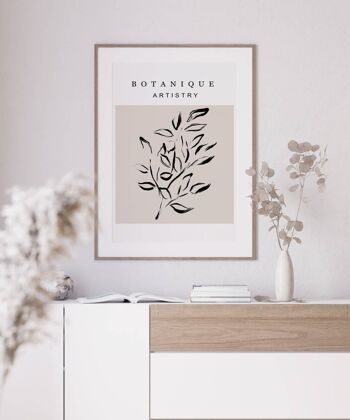 Botanique moderne - Impression d'art mural minimaliste No9 (A2 - 42 x 59,4 cm | 16,5 x 23,4 po) 2