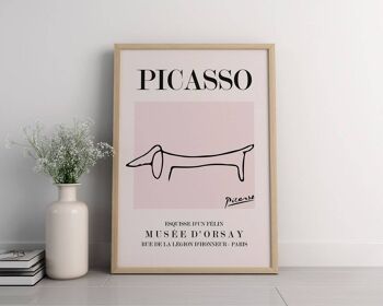 Picasso - Chien - Impression d'art mural d'exposition vintage No22 (A3 - 29,7 x 42,0 cm | 11,7 x 16,5 po) 1