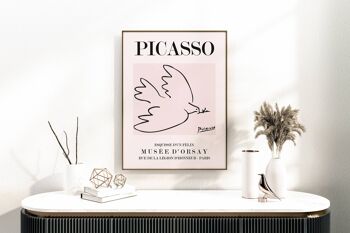 Picasso - Colombe - Impression d'art mural d'exposition vintage No256 (A4 - 21,0 x 29,7 cm | 8,3 x 11,7 po) 1