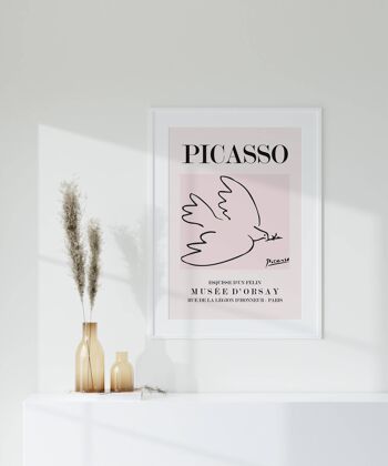 Picasso - Colombe - Impression d'art mural d'exposition vintage No256 (A4 - 21,0 x 29,7 cm | 8,3 x 11,7 po) 4