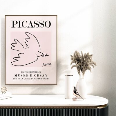 Picasso - Paloma - Exposición Vintage Wall Art Print No256 (A2 - 42 x 59,4 cm | 16,5 x 23,4 in)