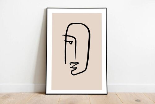 Picasso Style   - Minimalist Wall Art Print No47 (A4 - 21.0 x 29.7 cm | 8.3 x 11.7 in)