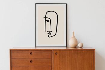 Style Picasso - Impression d'art mural minimaliste No47 (A4 - 21,0 x 29,7 cm | 8,3 x 11,7 po) 4