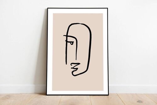 Picasso Style   - Minimalist Wall Art Print No47 (A3 - 29.7 x 42.0 cm | 11.7 x 16.5 in)