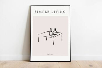 Simple Living - Impression d'art mural minimaliste No17 (A4 - 21,0 x 29,7 cm | 8,3 x 11,7 po) 3