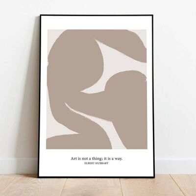 Simplicité - Impression d'art mural minimaliste No15 (A2 - 42 x 59,4 cm | 16,5 x 23,4 po)