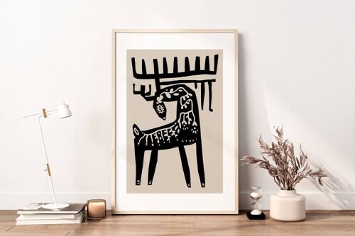 Vintage DEAR Wall Print - Minimalist Mid Century Art No70 (A3 - 29.7 x 42.0 cm | 11.7 x 16.5 in)