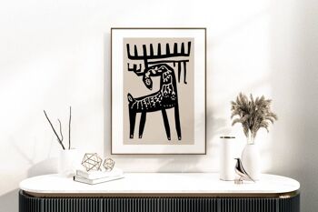 Vintage DEAR Wall Print - Minimalist Mid Century Art No70 (A3 - 29,7 x 42,0 cm | 11,7 x 16,5 po) 2