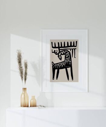 Vintage DEAR Wall Print - Minimalist Mid Century Art No70 (A3 - 29,7 x 42,0 cm | 11,7 x 16,5 po) 4