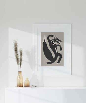 Vintage Fox Wall Art Print - Mid Century Modern Art No87 (A2 - 42 x 59,4 cm | 16,5 x 23,4 po) 4