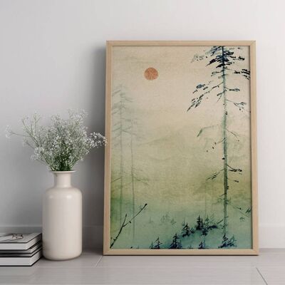 Vintage Japanese Wall Art Print No96 (A3 - 29.7 x 42.0 cm | 11.7 x 16.5 in)