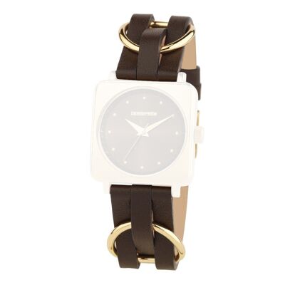 Strap Leather Cassola Lady Brown/Gold (18mm)