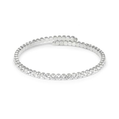 Crystal Bangle Silver 3mm