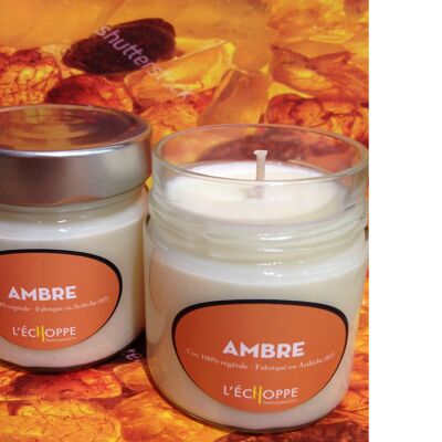 SCENTED CANDLE WAX 100% VEGETABLE SOY 180 G AMBER