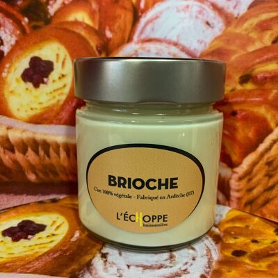 BOUGIE PARFUMEE BRIOCHE POT 180 G DE CIRE 100 % VEGETALE SOJA