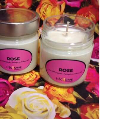 BOUGIE SOJA 180 G ROSE