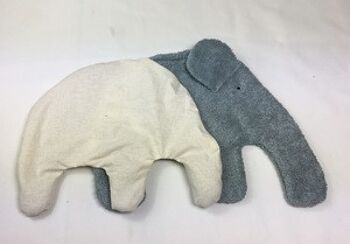 Coussin chauffant bio/éco, éléphant, gris, ELKG-460 3