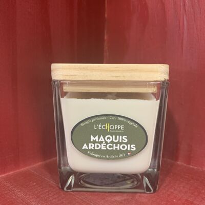 SCENTED CANDLE MAQUIS ARDECHOIS 8X8 190 G OF 100% VEGETABLE SOYA WAX