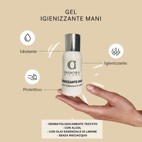 GEL IGIENIZZANTE MANI ALL'OLIO ESSENZIALE DI LIMONE BIO