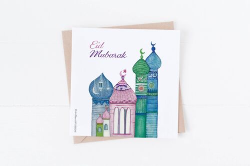 Eid Mubarak greeting Card, Happy Eid greeting card , SKU009