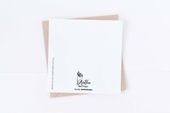 Carte de Saint Valentin, carte de joyeux anniversaire, juste parce que la carte, SKU023 2