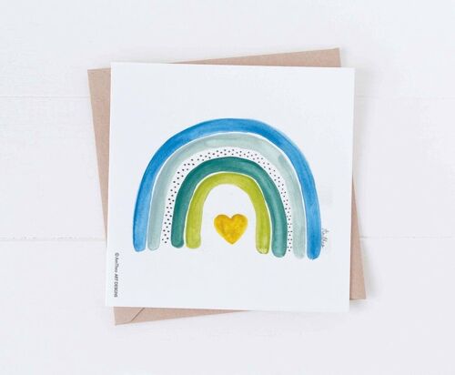 Rainbow Greeting Card, just because card