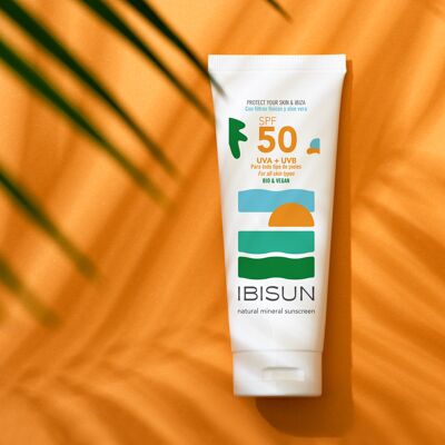 Crème solaire naturelle minérale spf50. BIO&VEGAN. 100ml