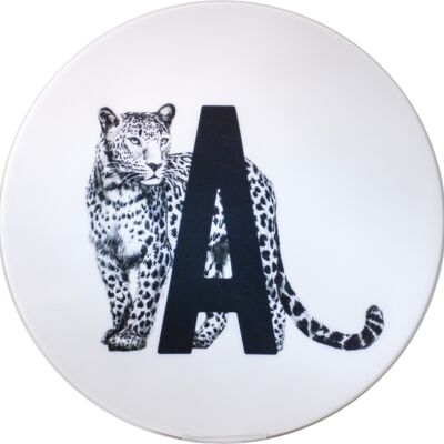 Tableau à lettres A avec Tiger