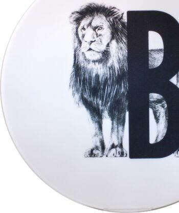 Tableau à lettres B avec Lion 2